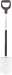 Штыковая лопата облегченная Fiskars White (1019605)