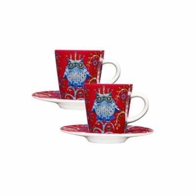 Набор чашечек для эспрессо и блюдца Iittala Taika (1006430)