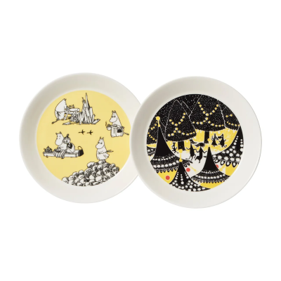 Набір тарілок Arabia Moomin Yellow & Hurray 19 cm (1028337)