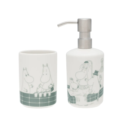 Дозатор для жидкого мыла с чашкой Arabia Moomins Bathtime (1073811)