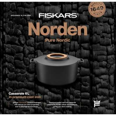 Чавунна каструля Fiskars Norden 6 L (1026566)