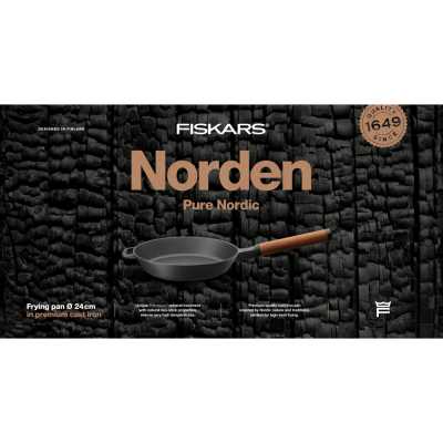 Чавунна сковорода Fiskars Norden 24 cm (1026568)