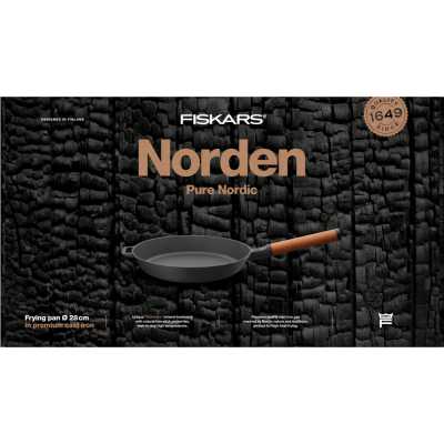 Чавунна сковорода Fiskars Norden 28 cm (1026571)