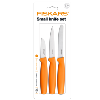 Набор ножей Fiskars Functional Form Small knife set, orange (1014272)