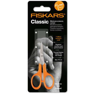 Вигнуті ножиці для манікюру Fiskars Classic 10 см (1000813)