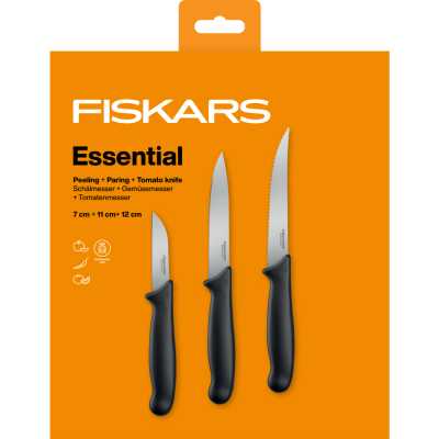 Набір ножів Fiskars Essential Vegetable knife set (1065584)