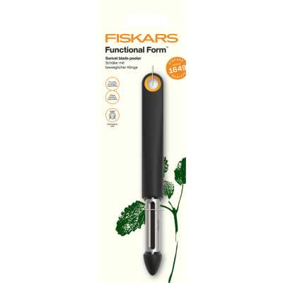 Овочечистка з поворотним лезом Fiskars Functional Form™ (1079960)