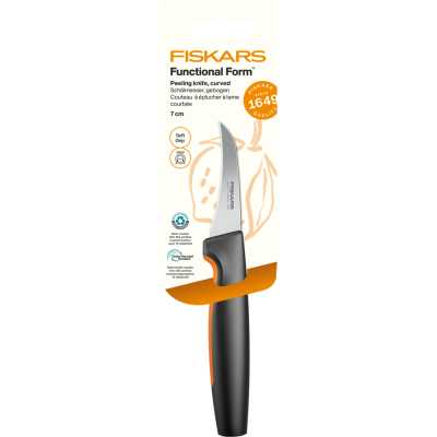 Нож для очистки с изогнутым лезвием Fiskars Functional Form™ 7 cm (1087410)
