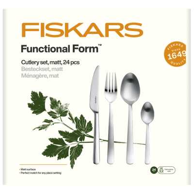 Набір столових приладів Fiskars Functional Form™ Matt 24 шт. (1071624)