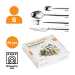 Набір столових приборів Fiskars Functional Form™ Polished 24 шт. (1071623)