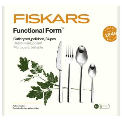 Набір столових приборів Fiskars Functional Form™ Polished 24 шт. (1071623)