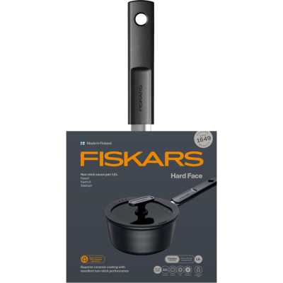 Сотейник із кришкою Fiskars Hard Face 1,8 L (1075524)