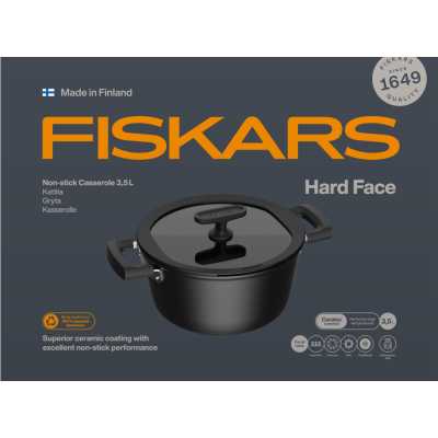 Каструля із кришкою Fiskars Hard Face 3,5 L (1075526)