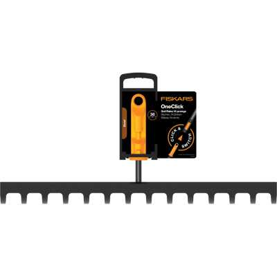Граблі для ґрунту Fiskars OneClick 14 зубців (1080677)