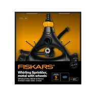 Металевий круговий зрошувач на колесах Fiskars S (1023657)