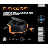 Автоматична котушка для шланга з колесами Fiskars X-series™ (1067548)