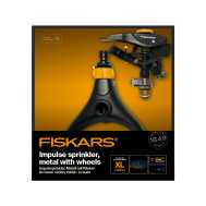 Металевий пульсуючий зрошувач на колесах Fiskars XL (1023656)
