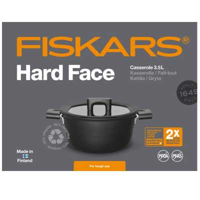 Каструля із кришкою Fiskars Hard Face 3,5 L (1052227)