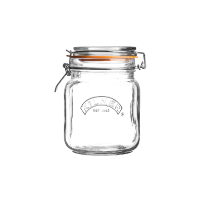 Квадратная банка Kilner Clip Top Square Jar 1 л (0025.511)