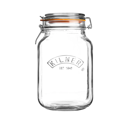 Квадратная банка Kilner Clip Top Square Jar 2 л (0025.513)