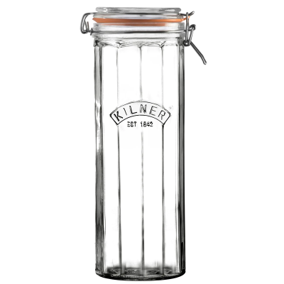 Граненая банка Kilner Facetted Clip Top Jar 2,2 л (0025.736)