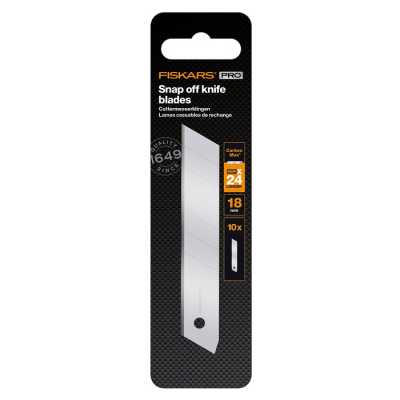 Леза змінні відламуються Fiskars Pro CarbonMax ™ 18 мм 10 шт (1048066)