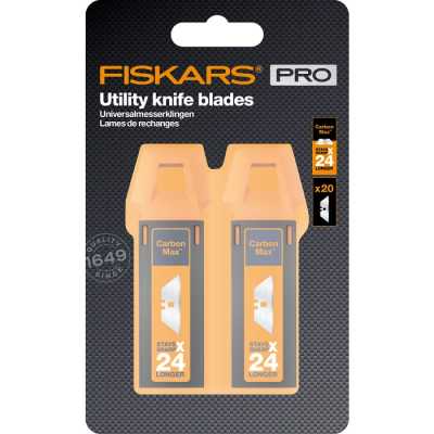 Лезвия сменные трапециевидные Fiskars Pro CarbonMax ™ 20 шт (1062940)