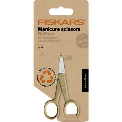 Манікюрні ножиці Fiskars ReNew 10 cm (1062548)