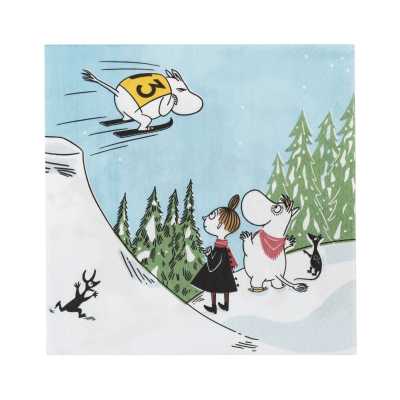 Бумажные салфетки Arabia Moomin Ski Jumping 33 см (1074668)