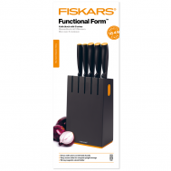 Набор ножей Fiskars FF Knife block with 5 knives, black (1014190)