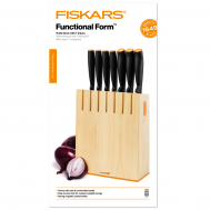 Набор ножей Fiskars FF Knife block with 7 knives, wood (1014225)