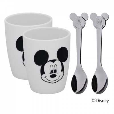 Набор детских кружек и ложек WMF Mickey Mouse (12.9643.6042)