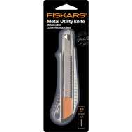 Нож канцелярский цельнометаллический Fiskars 18 mm (1004617)