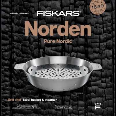 Паровая корзина Fiskars Norden Grill chef (1066431)