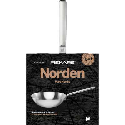 Сковорідка Wok Fiskars Norden 28 cm (1067630)