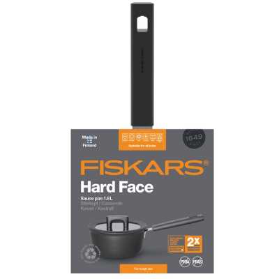 Сотейник с крышкой Fiskars Hard Face 1,8 L (1052226)